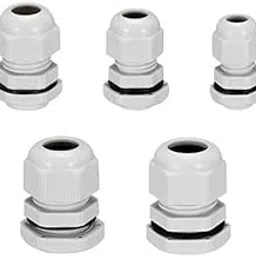 Immech - 25 Pcs Of PG Gland, Plastic Nylon Adjustable Wire Gland, 5 Different Size of Gland(PG-7, PG-9, PG-11, PG-13.5, PG-16) Each 5 Pcs-image-43