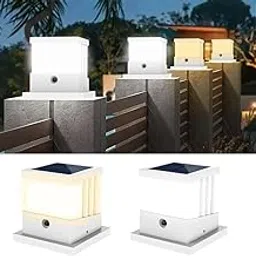 Zyvola Waterproof Solar Powered Outdoor Post Lights for Garden, Fence, & Yard - Elegant Column Lamp for Home D√©cor-image-27