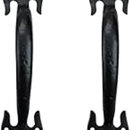 Adonai Hardware 9" Abda Antique Iron Cabinet/Door Pull -Supplied as 2 Pieces per Pack-(Black , 227mm x 47mm x 43mm)-image-46