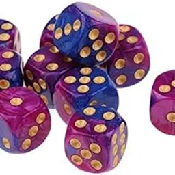 ATORSE Toy 2x10x Six Sided D6 Dice Dotted for Dungeons and Dragons Props Purple Blue-Toys & Hobbies-Games-Role Playing Games-Dungeons & Dragons-Accessories & Dice-image-35