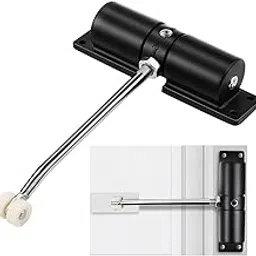 Boniry Automatic Door Closer, Adjustable Hydraulic Door Spring Closer for Interior Door, Door Closer for Home & Office, Safety Door Stopper for Room, Gate Spring (Black)-picture-10