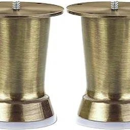Plantex Heavy Duty Round 4 inch Spare Sofa Legs for Bed Furniture/Sofa Legs for Furniture Fitting/Table Legs/Sofa Leg Set of 2 pcs (Brass Antique)-image-31