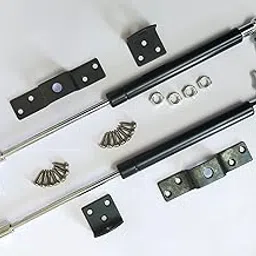 VMD, 12" Hydraulics Gas Spring Black Stay Strut Pneumatic Lift Support Cabinet Hinges for 20 KG Load - (Pack of 2 pcs)-picture-11