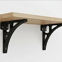 ZIEN Modern Floating Shelf Brackets, Solid PETG Plastic L-Brackets for DIY Shelving, Minimalist Wall Decor for Living Room, Kitchen & Bedroom, Made in India Set of 2-image-98