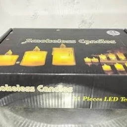 Plastic Flameless and Smokeless Decorative LED Candles Light Perfect for Home Decor/Bedroom Decorative/Balcony Decor/Hotel Decoration/Gift Items-Pack of 12 Pcs-image-79