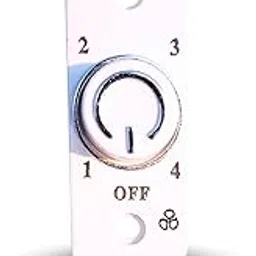 Gaxtar 4 Step Non-Modular Fan Regulator | Screw Type with 2 Mounting Screws | Round Knob Design | Compact Size 5.5cm x 2.3cm | Smooth Fan Speed Controller for Home, Office, Kitchen & Bedroom-image-5