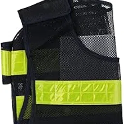 VELURA High Visibility Safety Vest Security Vest with Lime Reflective Stripes|1 Piece Pet Cloak|Safety Vests| Facility Maintenance & Safety image 1