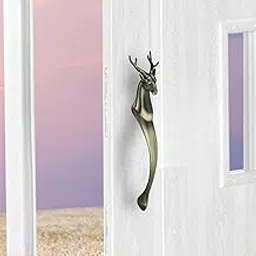GLOXY ENTERPRISE Aluminium 12 Inch Deer Shape Door Handles for Main Door Handle Decorative Push & Pull Handle for Wooden & Glass Door for All The Doors of Houses, Offices (Antique Finish, Pack of 1)-picture-17