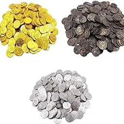 ATORSE Toy 300 Pcs Plastic Pirate Treasure Coins Loot Party Fillers Kids Toys-Toys & Hobbies-Games-Game Pieces Parts-image-91