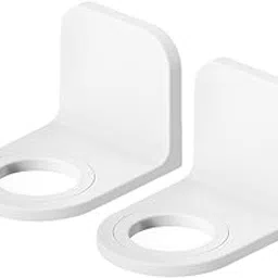 FOMIYES Wall Mounted Shelves Shower Bottle Rack Hook 2pcs Adhesive Wall Mounted Shampoo Dispenser Bottle Holder Hook Liquid Soap Hanger for Bathroom Kitchen Toilet Shower Accessories-image-2
