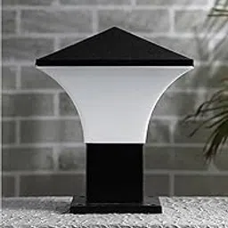 Black Iron Fixed Gate Light | Outdoor Garden Roof Entrance Lamp | Durable Weather-Resistant Exterior Lighting Fixture-picture-23