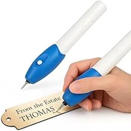 Krifa Enterprise Power Engraving Pen Etching Carving Name Engrave It Electric Machine with Extra Tool Nib for Jewellery and All Glass Metal Plastic Wood-image-11