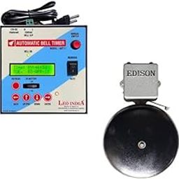 Leo Metal Automatic School Timer and Gong Bell 12inch (Combo)-picture-21