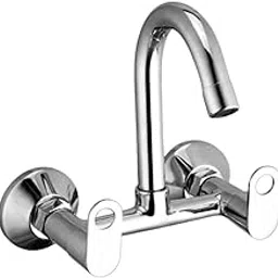 10X Sink Mixer Tap 2 in 1 MK-5405 for Kitchen Swinging Swivel Spout Wall Mounted Chrome Plated-image-39