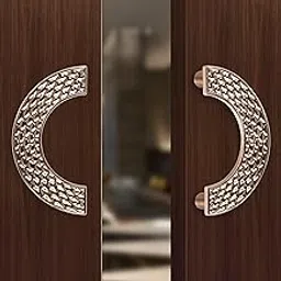 Plantex Heavy Duty Door Handle/Door & Home Decor/8-inches Round Shape Main Door Handle/Door Pull Push Handle Set (276-Rose Gold Finish) - 3 Years Warranty-image-73