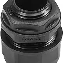 Juvielich Cable Gland Pipe Corrugated Tube Waterproof Joint AD21.2-g1/2 Adjustable Locknut Pipe Clamps Black-image-75