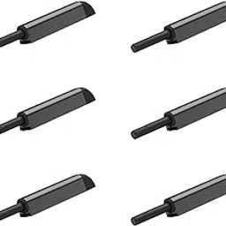 Magnetic Touch Latch, Magnetic Door Catch Push to Open Latch Adjustable Magnetic Cabinet Closures Release Catches Damper for Kitchen Closet Wardrobe Cupboard Cabinet Door Wardrobe (6Pcs) (Black)-image-14