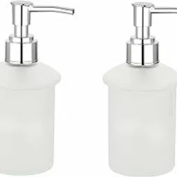 JAGGER JAG263 Frosted Glass Multi Purpose Liquid soap Dispensers Shampoo handwash Holder Dispenser Conditioner Sanitizer Gel dispensers Bottle for Bathroom Wash Basin (2)-image-53