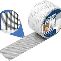 Screen Repair Tape, Waterproof Adhesive Mesh Patch for Window and Door Screens, White-picture-11