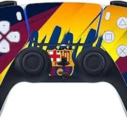 GADGETS WRAP Printed Vinyl Decal Sticker Skin for Sony PlayStation 5 PS5 Controller Only - FC Barcelona Logo Rough-image-22