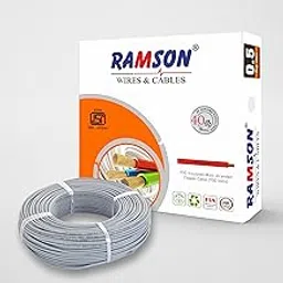 Ramson 0.5 Sqmm Single Core PVC Insulated Multistrand Copper Cable for Domestic & Industrial Connections Electric Wire 90 Meter (Grey)-picture-10
