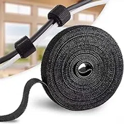 1/2in x 66ft Hook and Loop Roll,Double-Sided Strips,Self-Gripping Straps,Cut to Length, Reusable Cable Ties,Wires Cords Management,Wire Organizer Straps,for Bundling Fastening Storage and Organization-picture-19