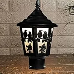 twixle Outdoor Gate Light Energy Efficient Waterproof Decorative Exterior Fixture for Garden Pillars, Entry Gates, Patios, Driveway, Porch (Bulb Not Included) (Couple Bird Design) (Pack of 1)-picture-16