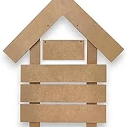 Solid MDF Hut Shaped Name Plate 3 Row for Home Décor Wall Hanging Decorate with Resin Art & Craft-picture-18