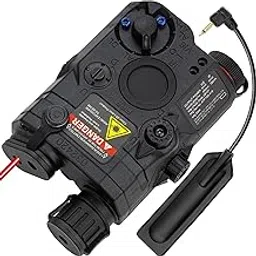 ACTIONUNION Airsoft PEQ-15 IR Laser + Visible Red Laser + White LED Flashlight (Black)-picture-22