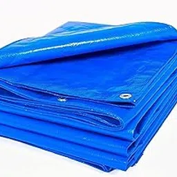 Singhal HDPE Blue Tarpaulin Sheet 16x24ft, Tirpal Tadpatri Tharpai Thadika, Reinforced Eyelets, UV Resistant, 100% Pure Virgin 170 GSM Heavy Duty Waterproof-picture-16