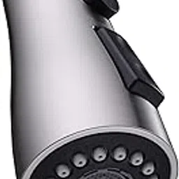 Pull Down Faucet Spray Head, Angle Simple Kitchen Sink Faucet Sprayer Head Nozzle Pull Out Hose Sprayer Part Faucet Head Kitchen Tap Sprayer Spout, Brushed Nickel-picture-19