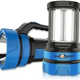 Pick Ur Needs 50 Watt Rechargeable Long Range Search Torch Light with 2 Side Emergency Kissan Light (Color-As per Availability)-image-67