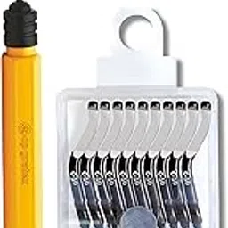 CP GRAT.EX Deburring Tool [Yellow] –5/8” D(M) Set w/Hex Handle, Ø 3.2mm C-10 Deburring Replacement Cutter Spare Blades, Holder for Replacing Deburring Cutter Blades-image-54