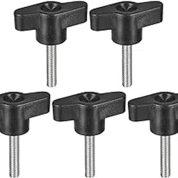 uxcell 5Pcs Clamping Screw Knob, M5 x 25mm 304 Stainless Steel T Shaped Thumb Screws Handle for Quick Remove Hand Tightening Knob Replacement-picture-26