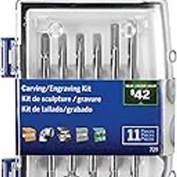 Dremel 729-01 Carving & Engraving Rotary Tool Accessories Kit, 11-Piece Assorted Set - Perfect for Use On Wood, Metal, and Glass-picture-22
