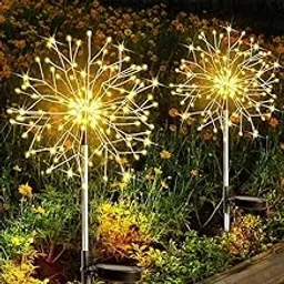 Zyvola Outdoor Solar LED Firework Fairy Lights - Garden, Patio, Pathway, Yard Decor for Festive Events-image-62
