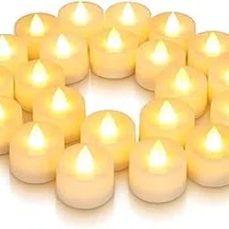 LED Tea Lights, Battery Operated Flameless Candles, Warm White, Pack of 10, Decorative Electric Tealights for Home, Wedding, Party-picture-15