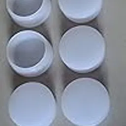 Plastic End Cap of Steel Pipe Size 1-1/4'' (1.25) inch for Inner use and Required for end Safety Suitable for Furniture Base Protection Available in White Color (Pack of 06 Pcs)-picture-21