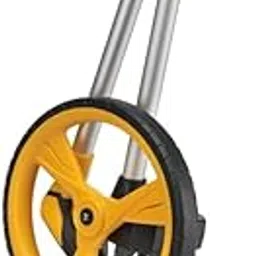 FREEMANS 10km Foldable Measuring Wheel/Roadometer With High Traction PU Tire and Soft Grip Bi-Material Handle | 30cm/12-inch ABS Wheel | Foldable Handle For Easy Storage and Carry Bag image 1