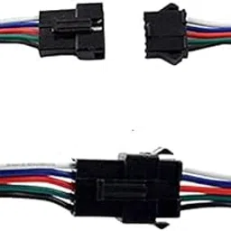 UNIVERSAL HUB 4 pin Male & Female 4 wire JST Connector Cable Lock Type for LED Lights DIY Projects PAIR OF 10-image-56