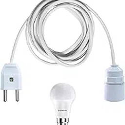 SVDK 5 Meter Extension Wire with Bulb Holder & 2-Pin Plug | Electric Extension Cord with Light Bulb (1 Pc Bulb Included) – Ideal for Temporary Lighting, Workshops & Home Use-picture-17