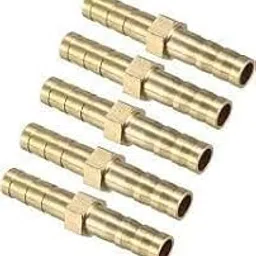 6mm brass barbed straight Joint nipple - 5 Nos-picture-55