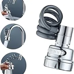 ROKTRY Kitchen Sink Swivel Faucet Head 3 Spray Modes 360° Faucet Sprayer Attachment, Anti-Splash Large Angle Rotatable Kitchen Faucet Tap Head Replacement Aerator Kitchen Bathroom Gadget Accessories-image-96