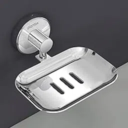 Plantex Masterpiece Soap Holder for Bathroom/304 Grade Stainless Steel Soap Stand for Bathroom/Soap Case - Bathroom Accessories (Chrome)-image-32