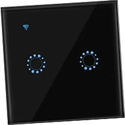 CALANDIS Luxury WiFi Wall Touch Home LED Light Smart Switch Remote Control 2 Gang | Lighting Parts & Accessories-image-90