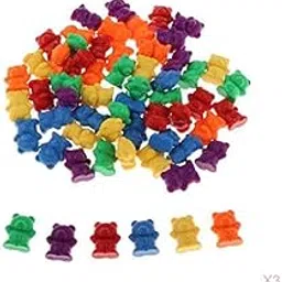 ATORSE Toy 180pcs Counters Counting Bear Plastic Markers Mixed Colors for Sort Game-Toys & Hobbies-Games-Game Pieces Parts-image-30