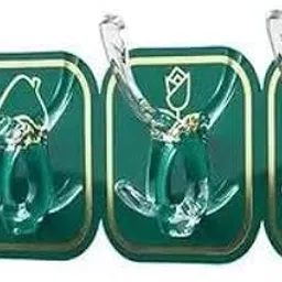 ABS Plastic Candy Color Multifunctional Decorative Hooks Key Holder Wall Mounted Adhesive Coat Hanger Hat Rack Sundries Organizer Accessories for Clothes Towel Bag Pack of 2 (AMEE_ Door Hanger, 2)-image-50