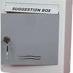 Aura Plast All in 1 Multipurpose Letter Box/Suggestion Box/Complaint Box/Donation Box with Lock Table Top or Wall Mounted- Grey Color-image-61