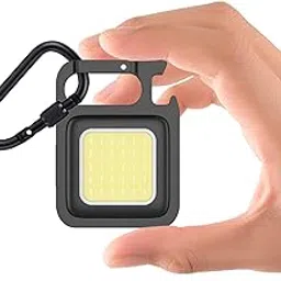 Stealodeal COB Mini Flashlights, 800Lumens Bright Rechargeable Keychain Light Magnet, 4 Light Modes for Camping, Emergency, Fishing-picture-17