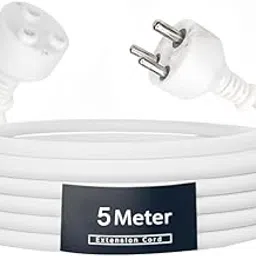 Electronic Spices Male-Female Extension Wall Cord Cable | 3-Pin PVC | Suitable for Computers (5-Meter)-image-49